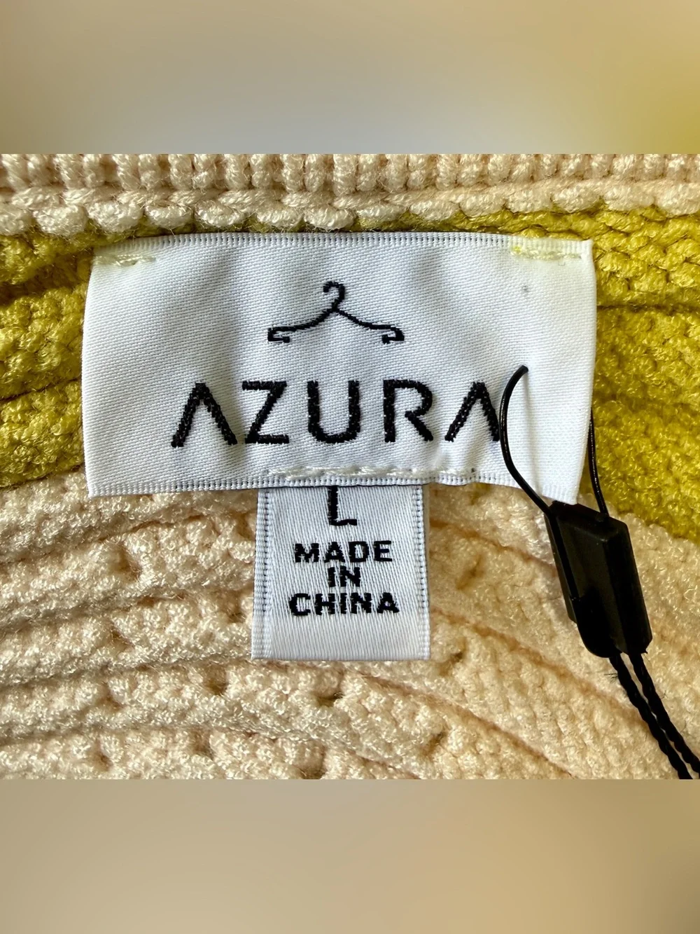 AZURA Wavy Stripe Knit Two Piece Set Top & Skirt Size Large NWT